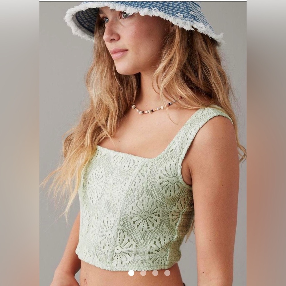 American Eagle Women's Green Corset